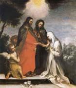 Francesco Vanni The marriage mistico of Holy Catalina of Sienna oil painting on canvas